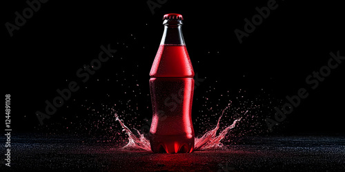 Red Soda Bottle Creates a S...