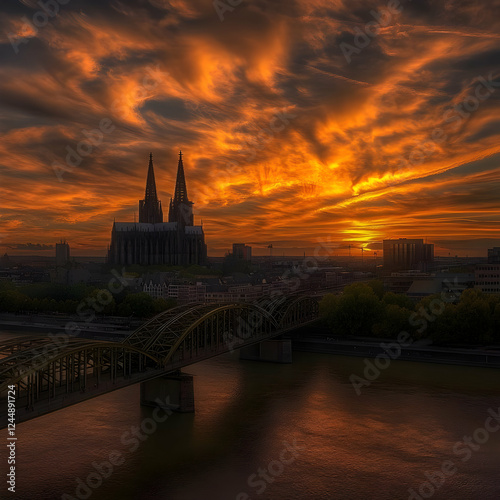 Cathedral Silhouette Stands...
