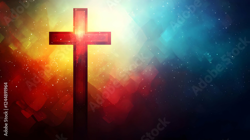 Glowing Cross Stands Tall A...