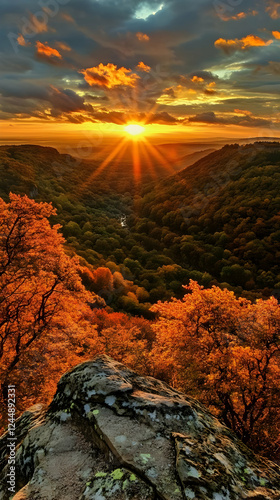 Golden Sunset Illuminates V...