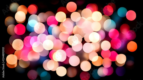 Colorful Bokeh Lights Shine...