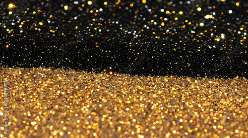 Glittering Gold and Black A...