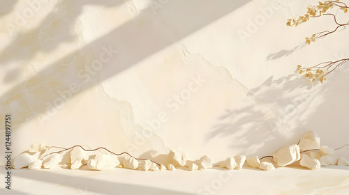 Minimalist 3D Scene with Ro...