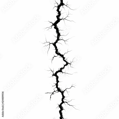Deep, Dark Crack Splits the...