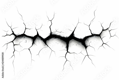 Cracked Surface Splits Apar...