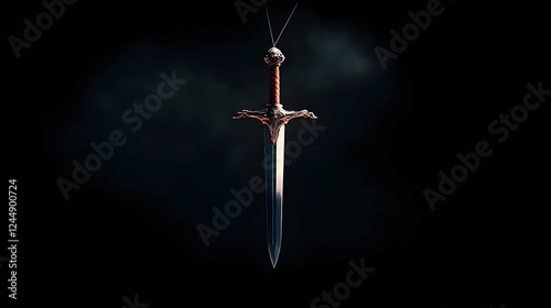 A Majestic Sword Hangs Susp...