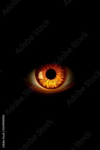 A luminous, surreal eye where darkness meets a molten glow of pure opulence
