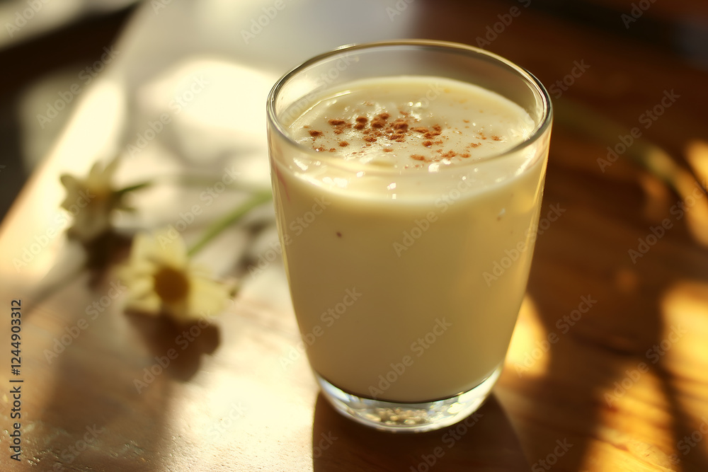 A smoothie with fresh fruits and vegetables. A smoothie with fresh fruits and vegetables.