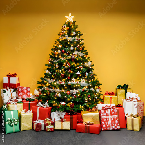 Decorated Christmas Tree St...