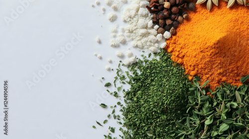 Colorful Spices and Herbs A...