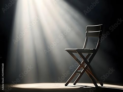 Empty Folding Chair Stands ...