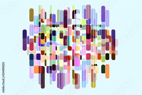 Abstract Colorful Rounded R...