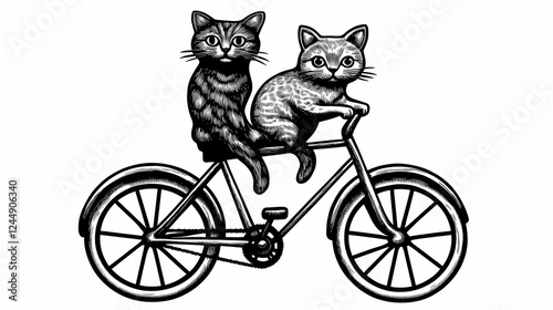 Two Cats Ride a Bicycle: A ...