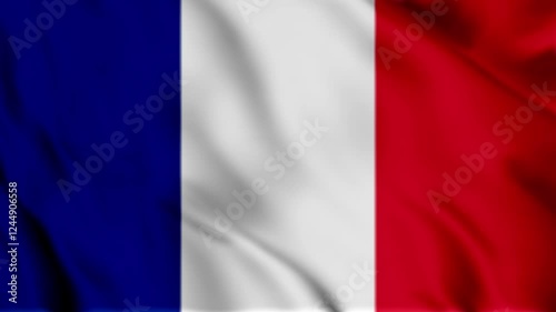 flag of france animation video 4k 