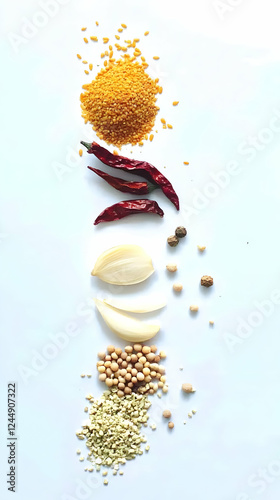 Assortment of Spices Arrang...