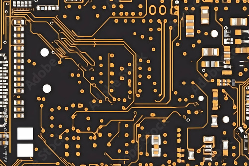 Intricate Circuit Board Pat...