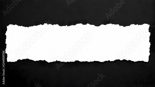 White Torn Paper Creates Bl...