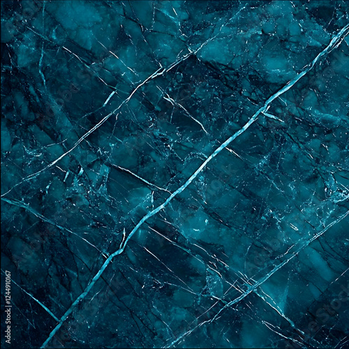 Dark Teal Marble Texture Ba...