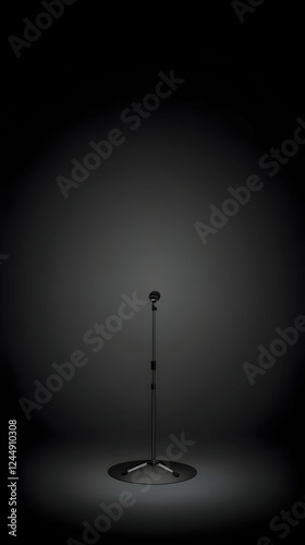 A Single Microphone Stands ...
