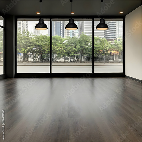 Empty Room with Large Windo...