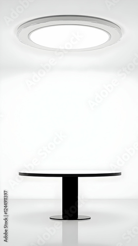 Round Black Table Stands Be...