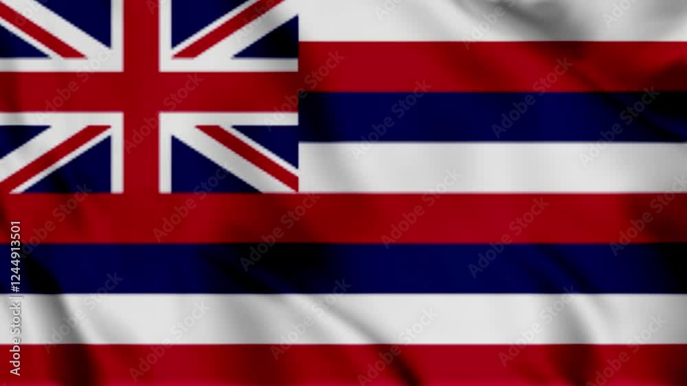 waving flag of hawaii waving flag of hawaii