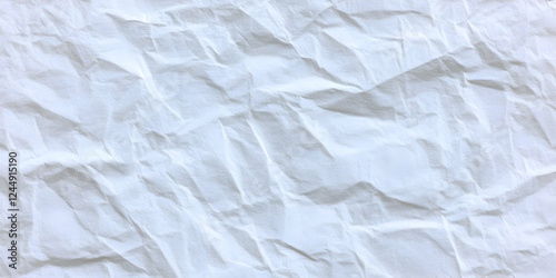 White crumpled paper textur...
