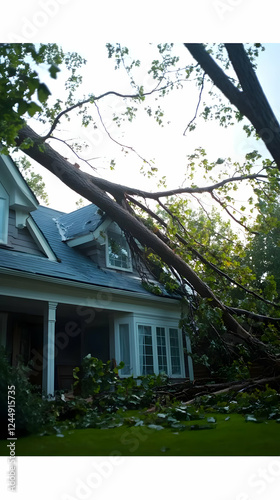 Fallen Tree Damages House R...