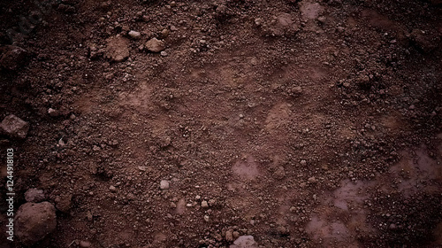 Dark Brown Soil Texture For...