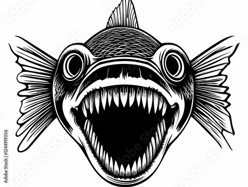 Ferocious Fish Illustration...