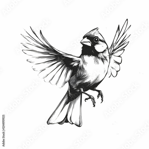 Detailed Illustration: Bird...