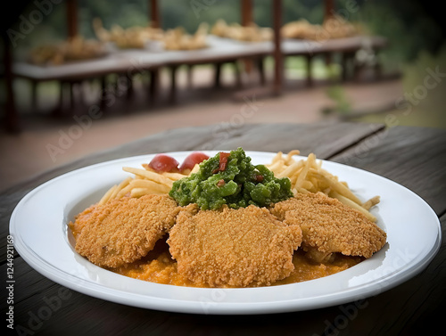 Crispy Breaded Cutlets Serv...