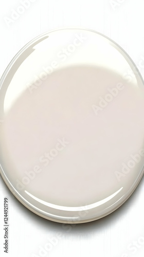 Empty White Plate Rests Ele...