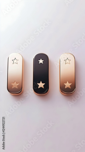 Three Elegant Rectangular P...