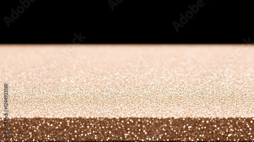 Shiny Rose Gold Glitter Tex...