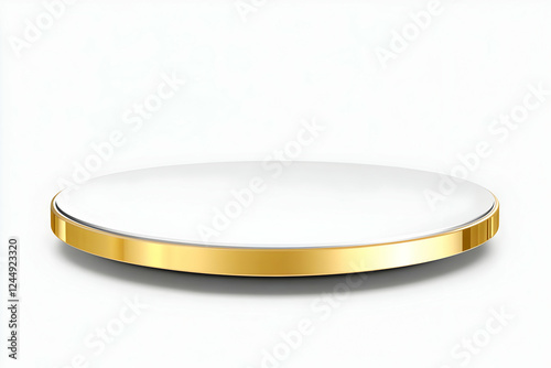 White Circular Platform wit...