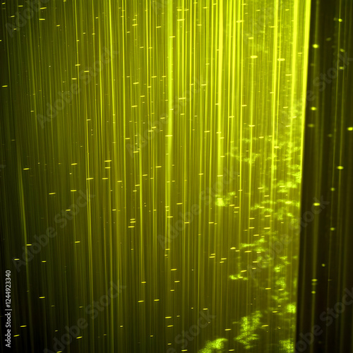 Abstract Green Vertical Lin...