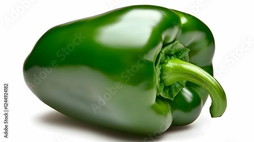 Single Fresh Green Bell Pep...