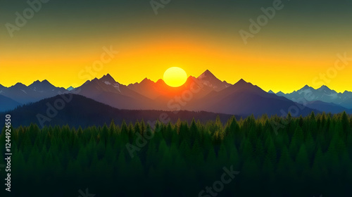 Sunset Illuminates Majestic...