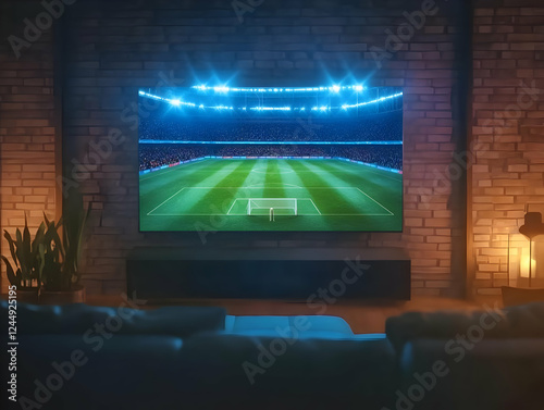 Large Flat Screen TV Displa...