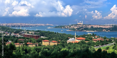 Scenic cityscape overlooks ...