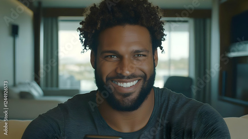 Portrait of a Happy Man Smi...