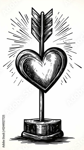 Heart Pierced by Arrow: A S...