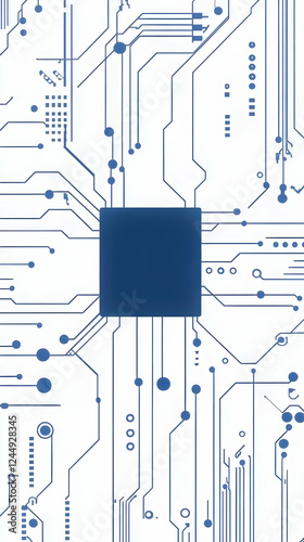 Blue Circuit Board Pattern ...