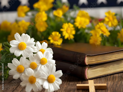 White Daisies and Old Books...