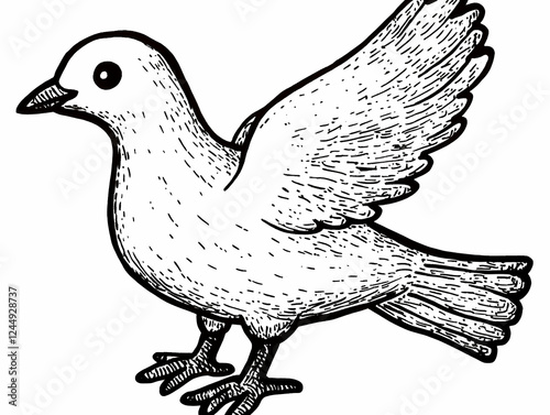 Hand-drawn illustration of ...