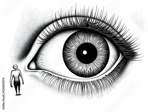 Giant Eye Observing a Tiny ...