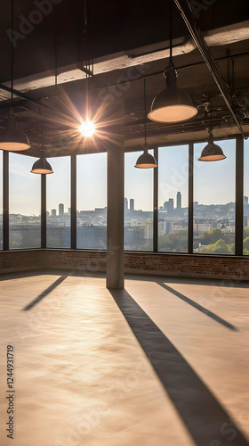 Empty Modern Office Space w...