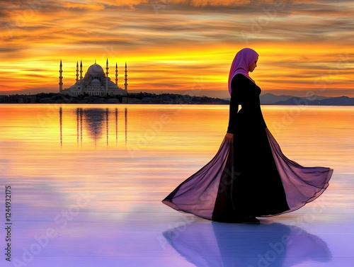Woman in Traditional Dress ...