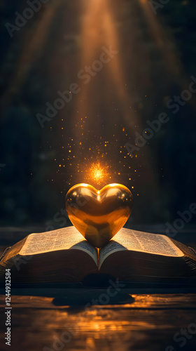 Golden Heart Glows on Open ...